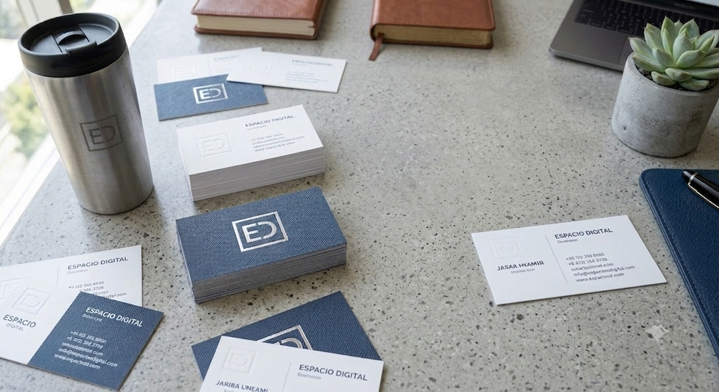 Tarjetas de presentación con acabados premium para ejecutivos